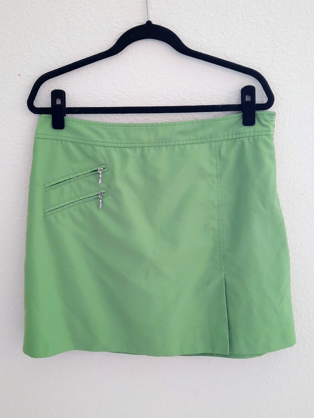 IZOD XFG Cool FX golf/ tennis skort skirt w/built in shorts lime green silver